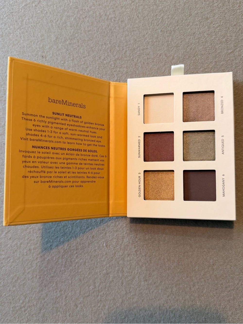 BareMinerals Sunlit Mineralist Eyeshadow Palette in Sunlit Neutrals, NEW!